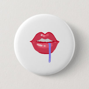 唇のよだれボタンの👄 缶バッジ