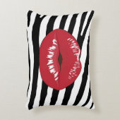 唇のキスのファッションの魅力の化粧の美しいのシマウマ アクセントクッション (正面(垂直))
