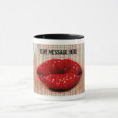 唇のキスのマグ マグカップ (中央)