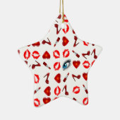 唇のキスの上品 セラミックオーナメント (右)