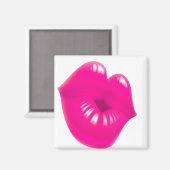 唇のキスをするパターン マグネット (正面/裏面)