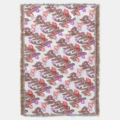 唇のキス スローブランケット (正面縦)