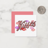 唇のキス ノートカード (正面/裏面インサイチュ)
