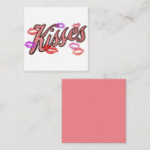 唇のキス ノートカード (正面/裏面)