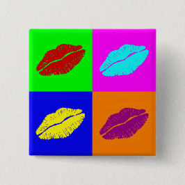 唇のボタン 缶バッジ