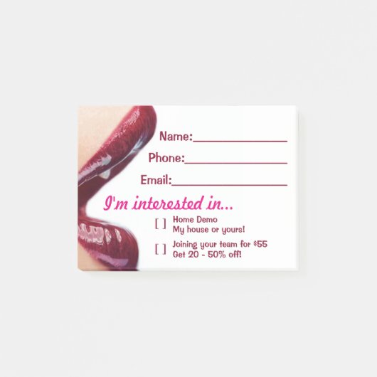 唇のポスト・イット ポストイット (正面)