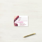 唇のポスト・イット ポストイット (デスク上)