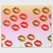 唇の光沢のある包装紙、xの30 6つのft ラッピングペーパー (フラット)