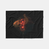 唇の収穫者の頭部BLANKET_3 フリースブランケット (正面(横))