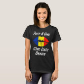 唇の愛ルーマニア国旗ブラソフ Tシャツ (正面フル)