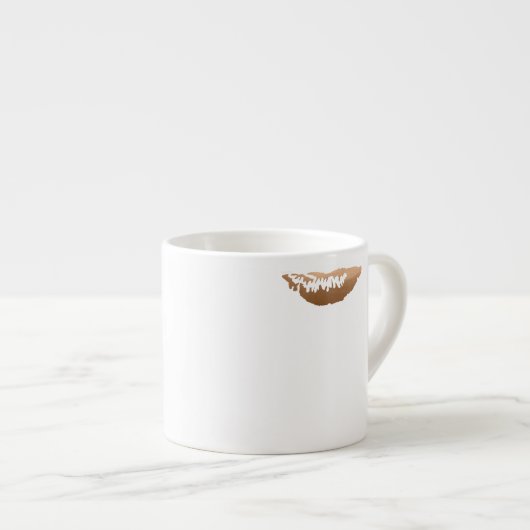 唇の汚れのコーヒー・マグ エスプレッソカップ (正面右)