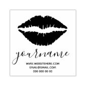 唇の署名 ラバースタンプ (インプリント)