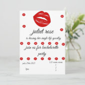 唇の花嫁パーティ 招待状 (スタンド正面)