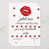 唇の花嫁パーティ 招待状 (正面/裏面)