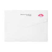 唇の覆いの宛名ラベル ラップアラウンドラベル (裏面)