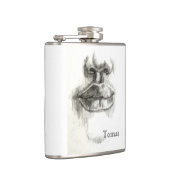 唇の鉛筆のスケッチ フラスク (右)