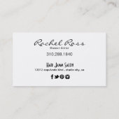 唇のCurliques甘美な光沢のある|モカ 名刺 (裏面)