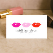 唇はっきりしたトリオ水彩化粧アーティストホワイト 名刺