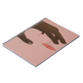 唇を手に結ぶ ノートブック (左側)