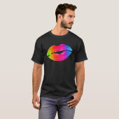 唇カラフル口紅メイク Tシャツ (正面フル)