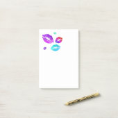 唇カラフル ポストイット (デスク上)