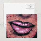唇カード ポストカード (正面/裏面)