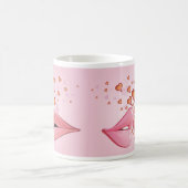 唇キスをするマグ コーヒーマグカップ (中央)