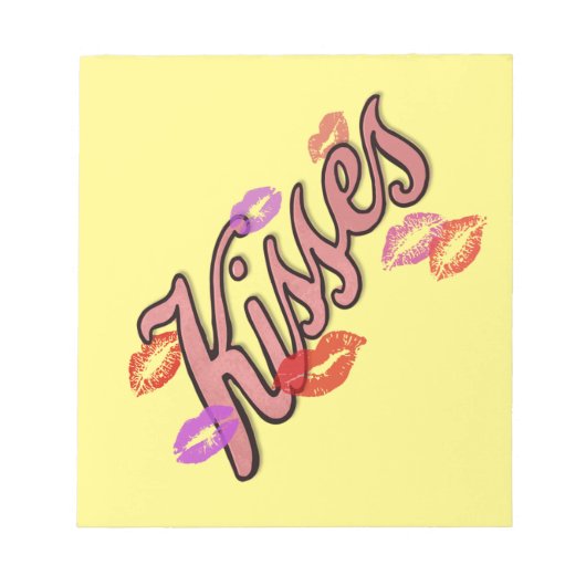 唇キス ノートパッド (正面)