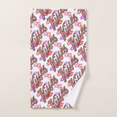 唇キス バスタオルセット (ハンドタオル)