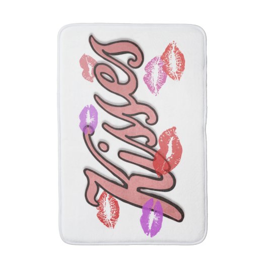 唇キス バスマット (正面縦)