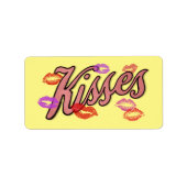 唇キス ラベル (正面)