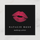 唇グラデーション スクエア名刺 (正面)