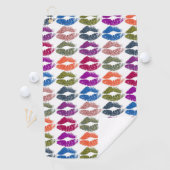 唇スタイリッシュカラフル ゴルフタオル (インサイチュ)