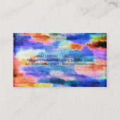 唇スタイリッシュメイクアップアーティスカラフルトモダンWood 31 名刺 (裏面)