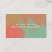 唇スタイリッシュメイクアップアーティストモダンモザイク#18 名刺 (裏面)