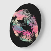 唇スタイリッシュ#14 ラージ壁時計 (傾斜)