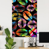 唇スタイリッシュ#8 ポスター (ホームオフィス)