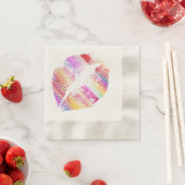 唇スタイリッシュ#8 縁ありカクテルナプキン (インサイチュ)