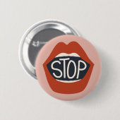 唇ストップ 缶バッジ (正面&裏面)