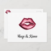 唇ハートすべての愛 ポストカード (正面/裏面)