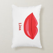 唇パーソナライズされた枕 アクセントクッション (正面(垂直))