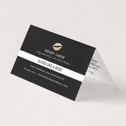 唇プロダクトディストリビューターの名刺 名刺 (裏面)