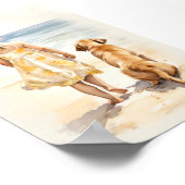 唇側小さな女の子 ポスター (角)