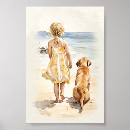 唇側小さな女の子 ポスター (正面)