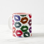 唇私licious nessのコーヒー・マグ ツートーンマグカップ (正面左)