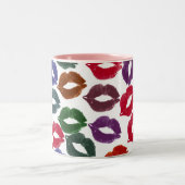 唇私licious nessのコーヒー・マグ ツートーンマグカップ (中央)