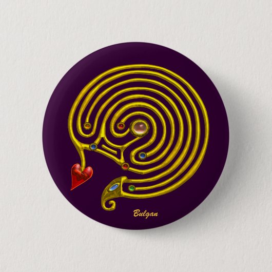 唇肥厚症 缶バッジ (正面)