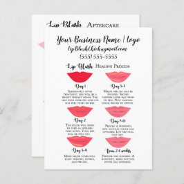 唇赤面ステージの治癒とアフターケア ポストカード