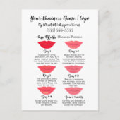 唇赤面ステージの治癒とアフターケア ポストカード (正面)