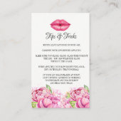 唇適用する方法をおよび先端およびトリック 名刺 (裏面)